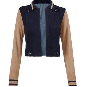 cabi “Turn Back” Letterman Style Cardigan